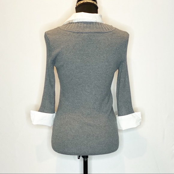 United States Sweaters Gray Layered Sweater.   043 - Picture 2 of 4